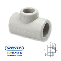 Wavin Ekoplastik Поліпропіленовий трійник редукційний 50x32x50