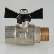 Valtec VT.318.N.04 Кран шар. усиленный PERFECT, рукоятка бабочка 1/2` вн.-нар.