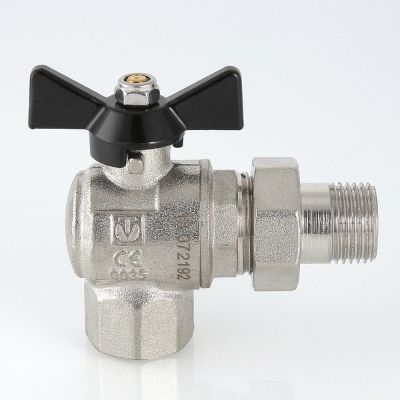Valtec VT.328.N.05 Кран шар. посилений PERFECT кутовий з напівзгоном 3/4` вн.-нар.