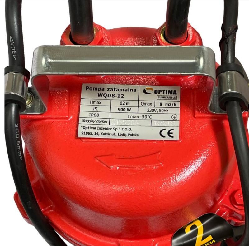 Насос фекальний Optima WQD 8-12 0.9кВт